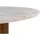 MASSIVMOEBEL24.DE Mango Ø 120 cm braun lackiert / Marmor weiß