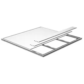 Biohort SmartBase Plus-Fundament für Gartenhaus Europa 4A 294 x 150 cm Silberfarben
