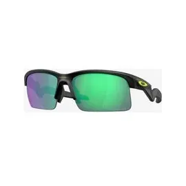 OAKLEY Capacitor Brille matte black mit Gläsern Prizm Road Jade kinder