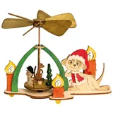 Kuhnert Kreativset 10223, Weihnachtspyramide, Bastelset Erdmännchen - Made in Germany