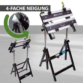 Trutzholm Werkbank Premium Alu klappbar höhenverstellbar 7 Stufen Werktisch Schnellspan...