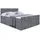 altdecor Boxspringbett MOETI-Z KING - 160x200 - H3/H4 - Dunkelgrau