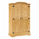 vidaXL Kleiderschrank Mexiko-Stil Kiefernholz 2 Türen