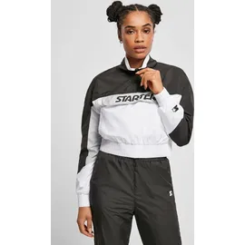 Starter Ladies Starter Colorblock Pull Over Jacket - Schwarz