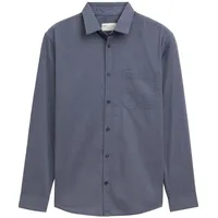 Tom Tailor Herren Chambray Hemd mit Brusttasche, blau, Uni,