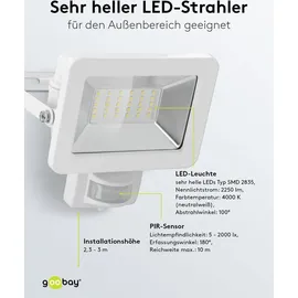 goobay LED-Aussenstrahler weiß 53882