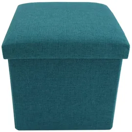 Mobili Rebecca – Rebecca Mobili Sitzhocker Sitzbank Aufbewahrungsbox Fußhocker Türkis, 29x31x31
