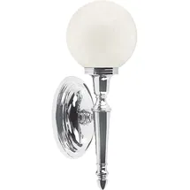 Elstead Lighting Wandlampe Leuchte Spiegellampe LED Badezimmerleuchte chrom poliert Glas Kugel