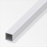 Alfer Quadratrohr 1 m, 23.5 x 1.5 mm Aluminium eloxiert silber