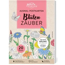 pen2nature Ausmal-Postkarten Blütenzauber 20 Karten