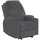 MCombo Relaxsessel M MCombo Chenille 92 x 109 x 97 cm Grau elektrisch mit Liegefunktion und Vibration