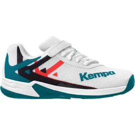 Kempa Wing 2.0 Handballschuhe weiß/rot/schwarz, 28