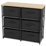 URBAN LIVING Le Kube Regal 75,6 x 29,7 x 68 cm Braun