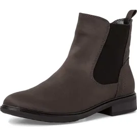 Jana Damen Chelsea Boots Elegant Flach Weite H Mehrweite, Grau 39 EU