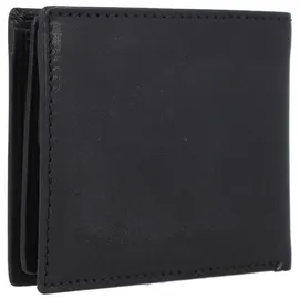 mano Don Simon Geldbörse Leder 11 cm - Schwarz