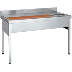 Spüle mit rahmen für das waschen von fleisch - 1400x700x850 mm - 208C4107 Eurast
