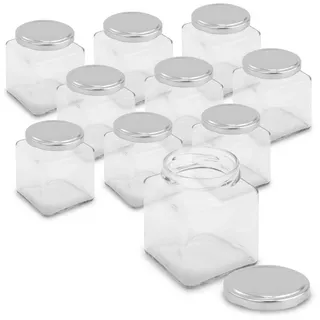 itenga Marmeladenglas quadratisch 212 ml 10 St.