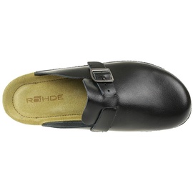 ROHDE 1511 Neustadt-H Schuhe Herren Sandalen Pantoletten Leder Clogs, Größe:40 EU, Farbe:Schwarz - 40