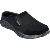 SKECHERS Herren Pantoletten Equalizer Coast to Coast Schwarz, - Schwarz