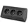 ChiliTec Steckdosenblock 3-fach Schwarz
