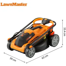 LAWNMASTER CLMF2434G inkl. 2 x 4,0 Ah