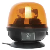 SECORÜT Rundumleuchte 95003 12 V/DC, 24 V/DC akkubetrieben Magnet-Befestigung, Magnetfuß, Saugnapf Orange
