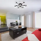 Helestra Kala 1 LED schwarz matt 61 cm