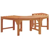 vidaXL Baumbank Halbrund 160 cm Massivholz Eukalyptus