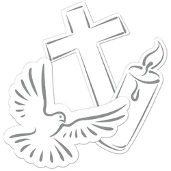 Streudeko Christliche Symbole 24-teilig