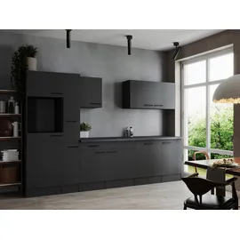 Respekta Küchenzeile 310 cm Grau