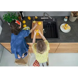 Blanco Etagon 6 vulkangrau + Excenterbetätigung + InFino