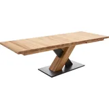 MCA Furniture Mendoza A«, Esstisch Massivholz mit Synchronauszug braun