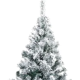 vidaXL Künstlicher Weihnachtsbaum Beschneit Grün 180 cm PVC