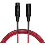Cascha Standard Line Microphone Cable (XLR), Red, 6m