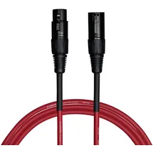 Cascha Standard Line Microphone Cable (XLR), Red, 6m