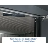 EcoStar Metallgerätehaus Euroline EFD4 anthrazit 214 x 166 cm 2-flg.