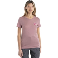 Icebreaker 150 Tech Lite Ii Community Merino Short Sleeve T-shirt Rosa XL Frau