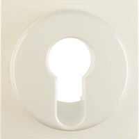 Berker Zentralstück für Schlüsselschalter/-taster, weiß glänzend