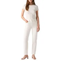 Levi's 724 High Rise Jeans aus Creme Denim W29