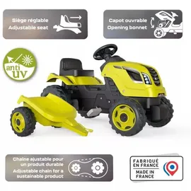 Smoby Traktor Farmer XL grün mit Anhänger (7600710130)