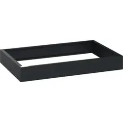C+P auf 100mm hohem Sockel 100x800x500mm Sockelfarbe RAL 7021 Schwarzgrau Material Unterbau Kunststoff