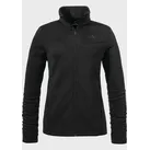 Fleecejacke SCHÖFFEL "Ski Fleece Jk Style Pine WMS", Damen, Gr. 42, schwarz (9990, schwarz), Oberstoff: 100% Polyester, regular fit, hoch geschlossener Ausschnitt, Jacken Fleecejacke
