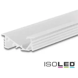 ISOLED LED Möbel-Einbauprofil FURNIT6 D, geneigt 42°, Aluminium, 200cm, Weiß RAL 9003 ISO-114819