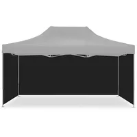 Tourtecs 4x Pavillon schwarz Seitenwände für faltbares Tourtecs Rennzelt