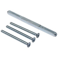 MS Beschläge - Befestigungs- Montageset 8/10/8mm Vierkant Sicherheitsbeschlag Drückerstift
