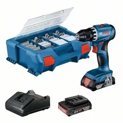 Akku-Bohrschrauber GSR 18V-45, 2 Akku GBA 18V 2.0Ah, Ladg. u. L-CASE