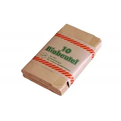 Blanc HYGIENIC Papier Müllbeutel, 300Stk, ca. 10 Liter, kompostierbar, braun, 34x20cm
