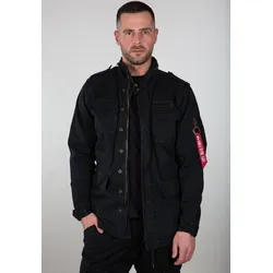 Fieldjacket ALPHA INDUSTRIES "Alpha Industries Men - Field Jackets Huntington", Herren, Gr. S, schwarz, Obermaterial: 100% Baumwolle, Jacken
