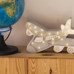 Kinder-Wandleuchte Flugzeug Blau