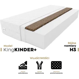 king matratzen Kindermatratze babymatratze babybett matratze kokos H3/H4 KingKINDER PLUS 12 cm (Kinder Plus 140x200x12)
